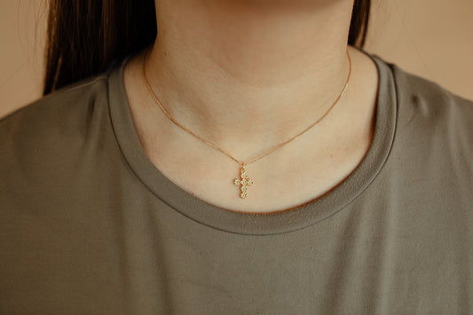 Flora Cross Necklace