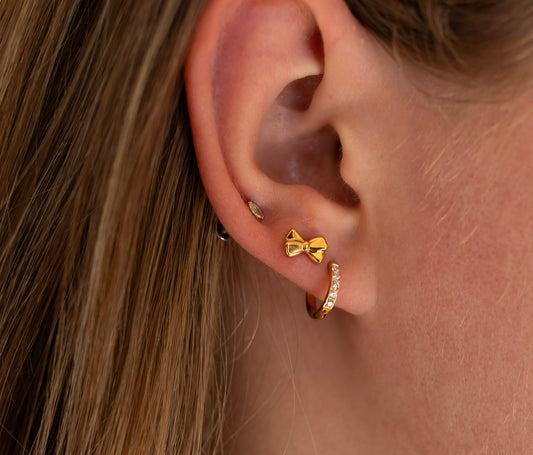 Moissanite Hoop