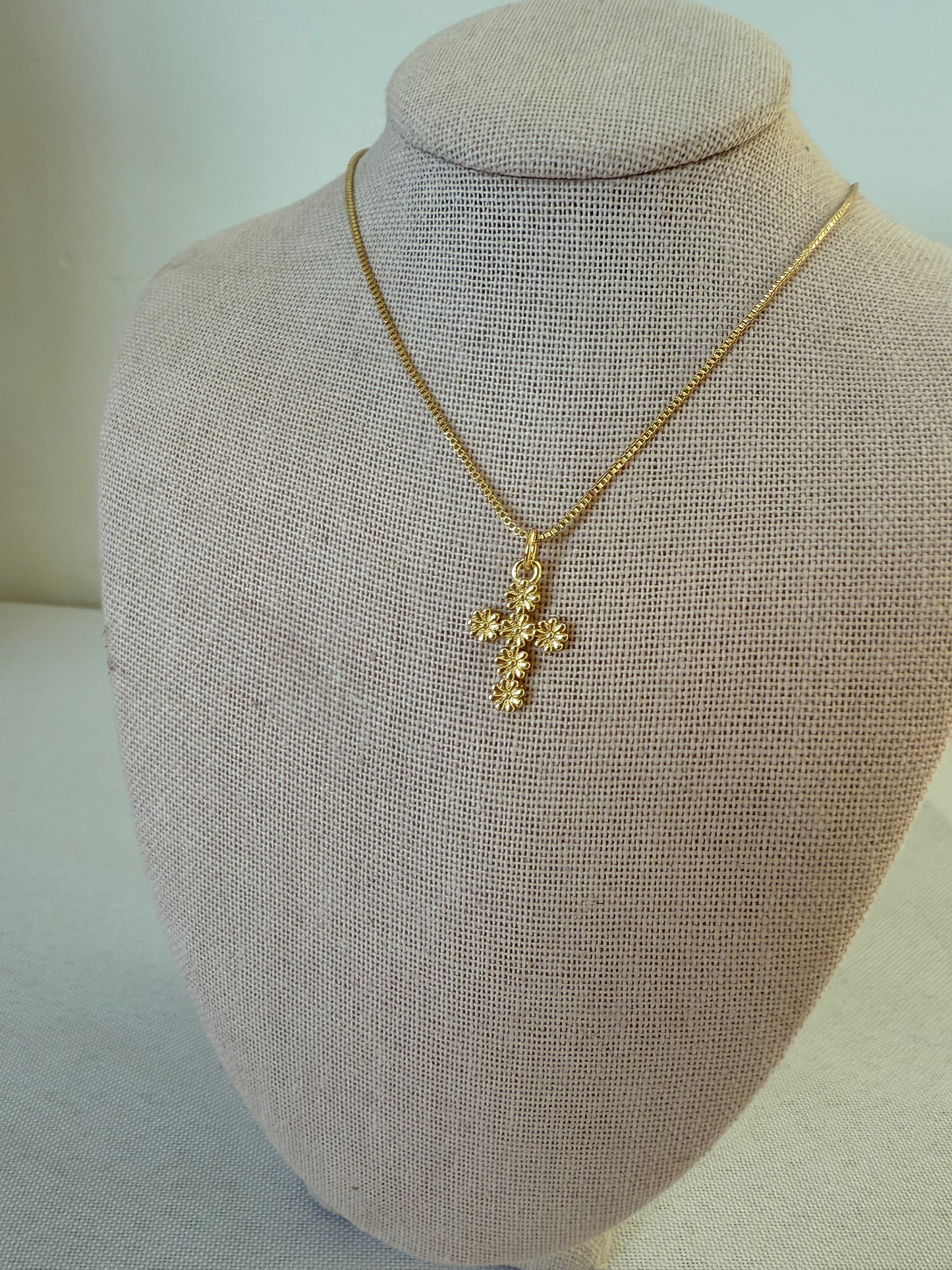 Flora Cross Necklace