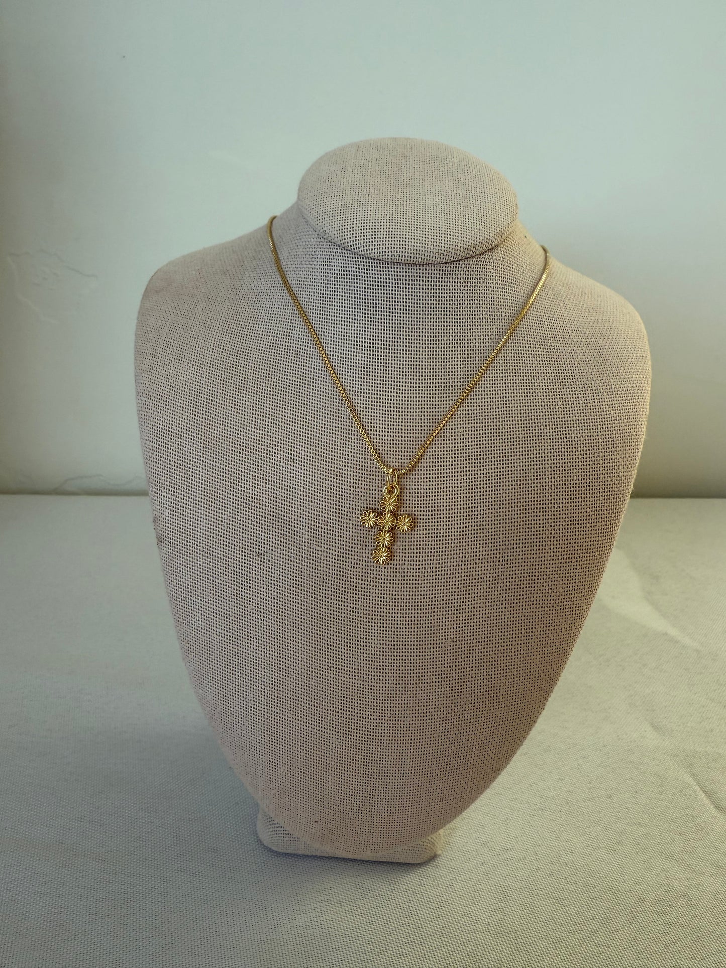 Flora Cross Necklace